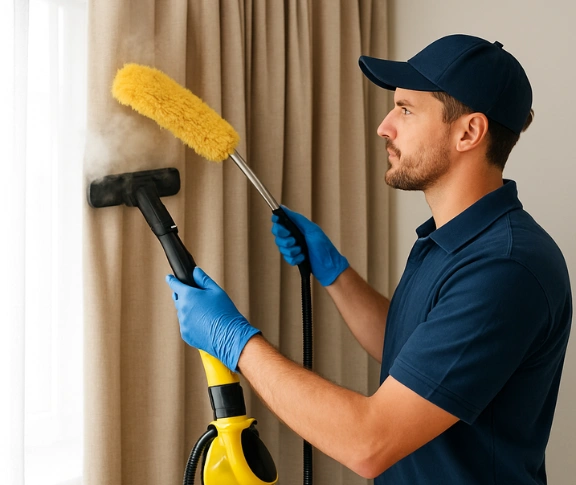 Trusted curtain steam cleaning technician Matty Curtain Cleaning cremorne-point-nsw QLD