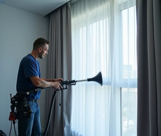 Professional curtain steam cleaning process equipment Matty Curtain Cleaning cremorne-point-nsw