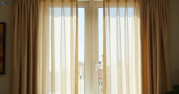 Dusty and dull curtains in cremorne-point-nsw before steam cleaning